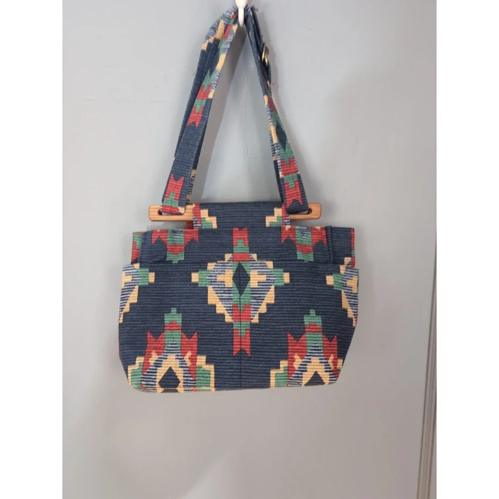 Southwest Style‎ Handbag Stenciled 100% Cotton Purse Canvas Shoulder Tote Bag